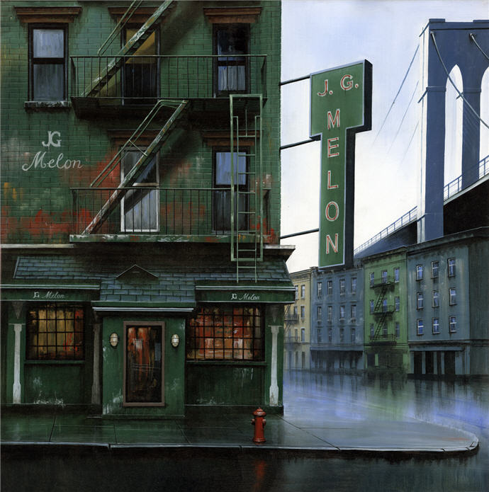 J.G. Melon NYC oil painting TERNOFF